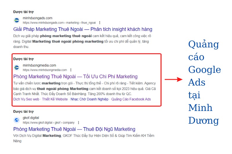 Điểm khác biệt về dịch vụ quảng cáo Google Adwords