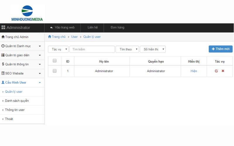 Quản lý người dùng và phân quyền