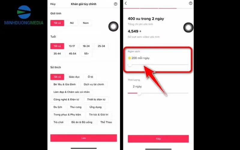 Hướng dẫn chạy quảng cáo TikTok Live trên điện thoại