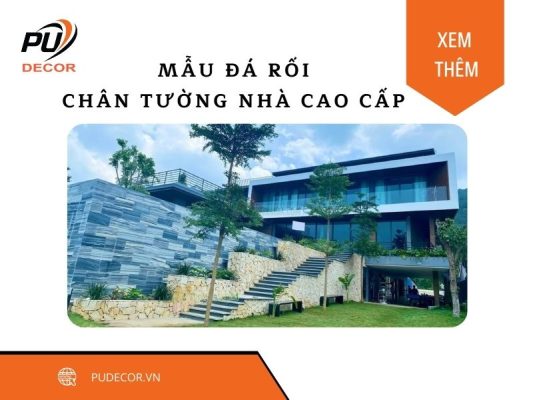 Chân tường ốp đá rối