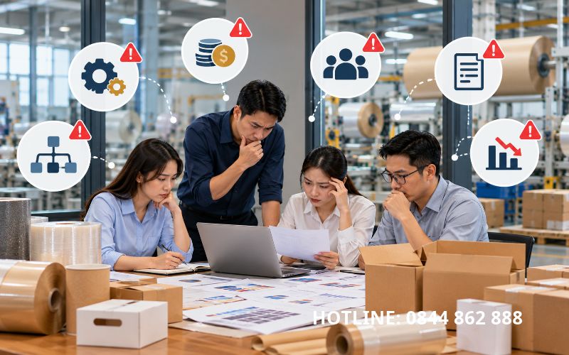 Những khó khăn cần chuẩn bị khi triển khai ERP ngành bao bì